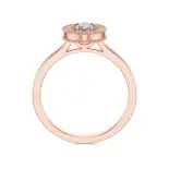 Pierścionek z różowego złota z diamentami AJPZ_142